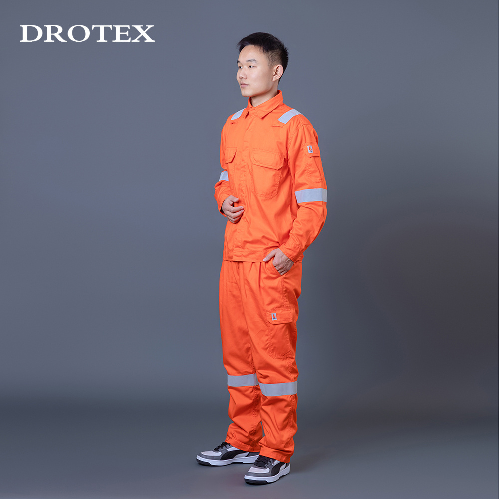 Uniform Welding Anti Fire High Vis Flame Safety Jacket and Pants Work Suits For Men