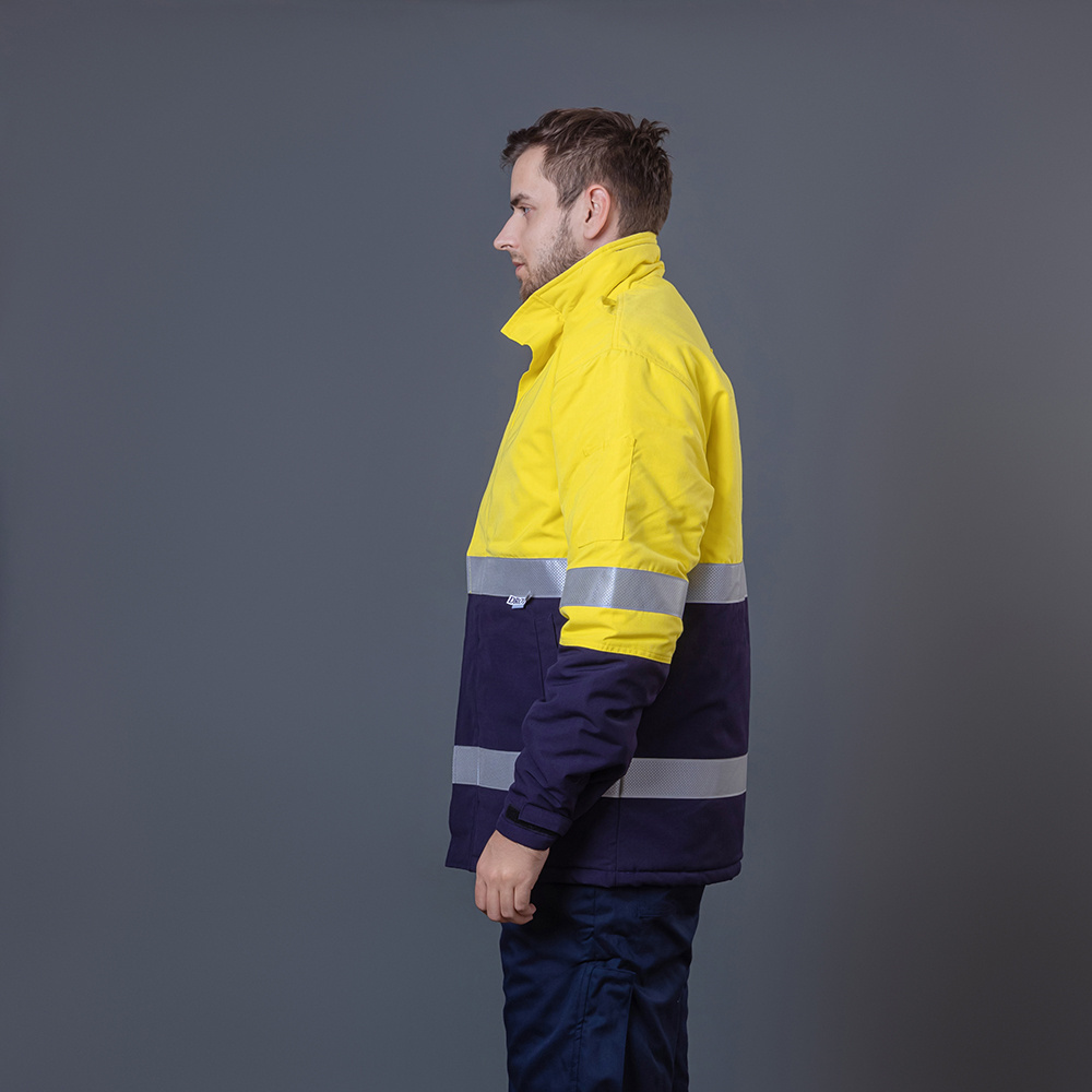 Cargo Electrician Protective Working Clothes Men Winter Jacket Reflective Fire Resistant Fr Safety Clothing Work Jacket