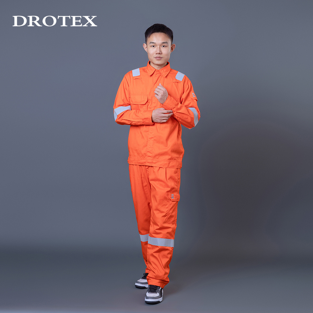 Uniform Welding Anti Fire High Vis Flame Safety Jacket and Pants Work Suits For Men