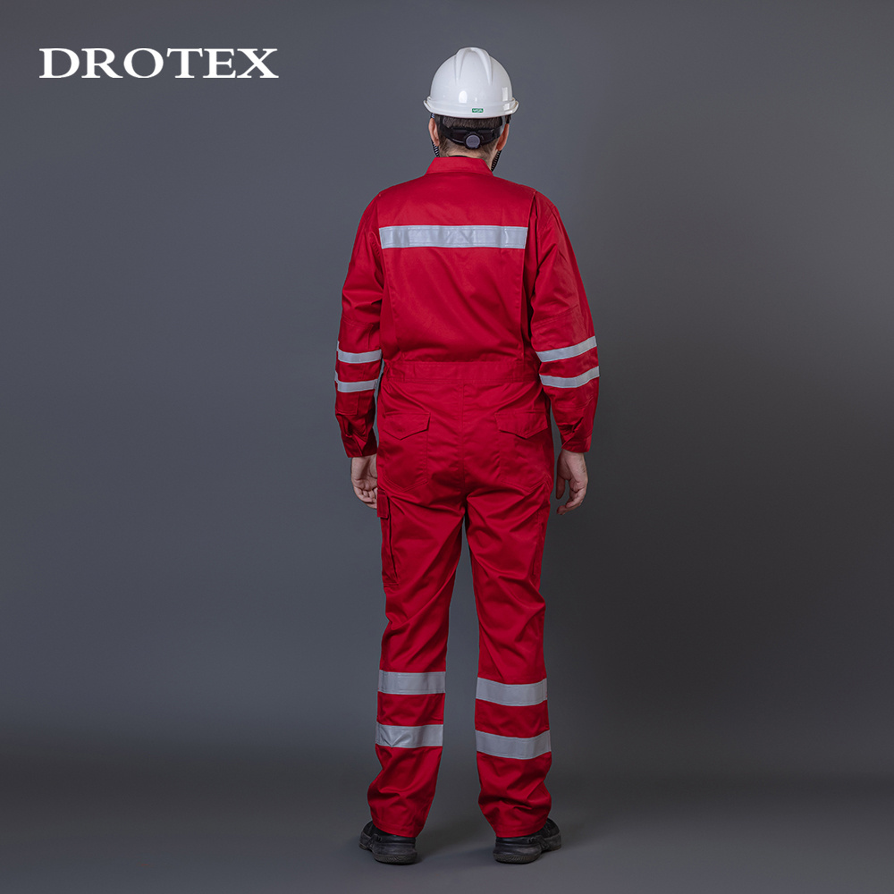 Oil Gas Electric Firefighting Workwear Fire Resistant Coverall Reflective Flame Retardant Safety Clothing Coverall