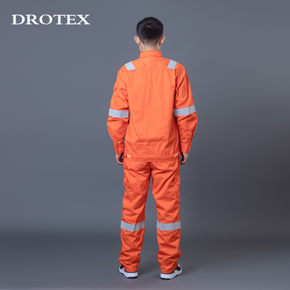 Uniform Welding Anti Fire High Vis Flame Safety Jacket and Pants Work Suits For Men