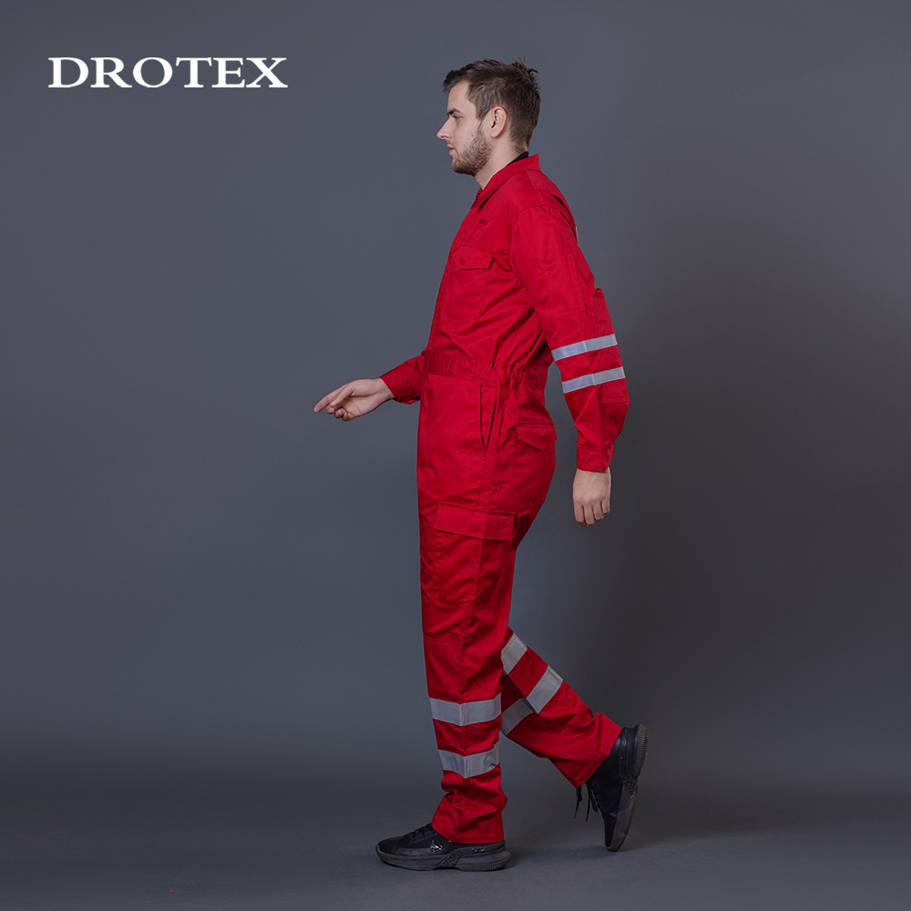 Oil Gas Electric Firefighting Workwear Fire Resistant Coverall Reflective Flame Retardant Safety Clothing Coverall