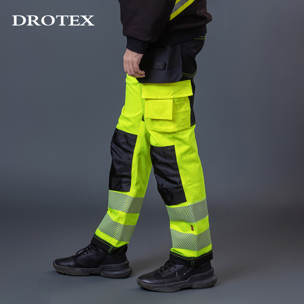 Stretch Technician Workwear Clothing Polyester Cordura Hi Vis Flame Retardant Big Pocket Fr Pants