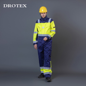 Ropa De Trabajo Fr Clothing Wholesale Working Clothes Reflective High Vis Workwear Two Piece Coverall