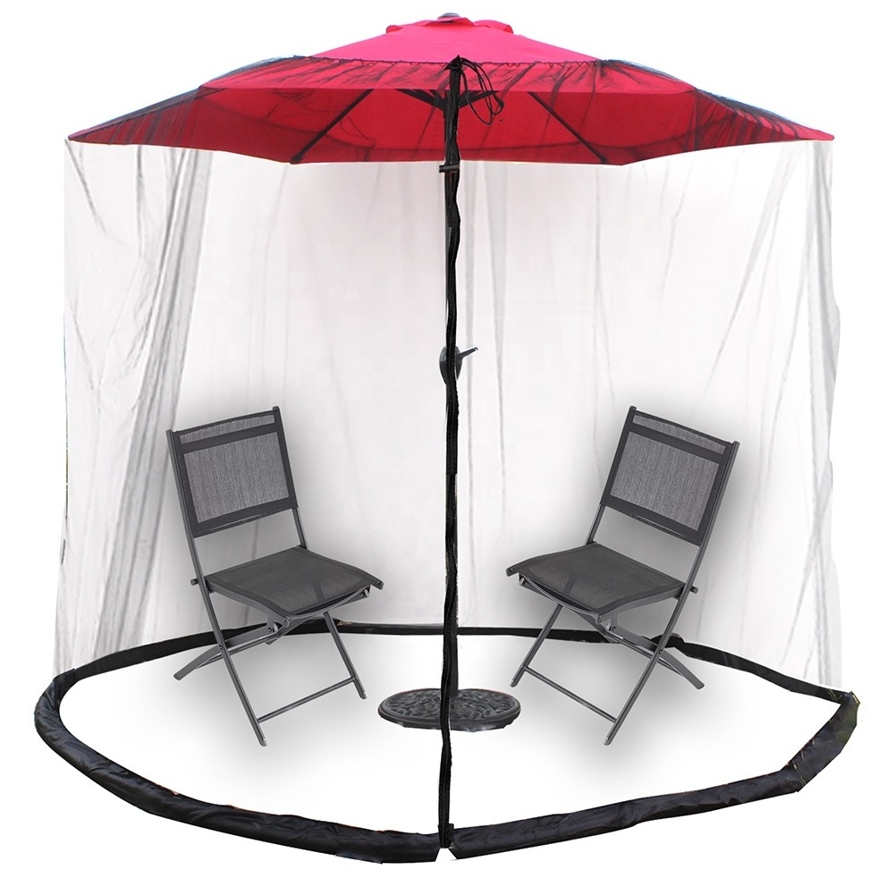 Patio Umbrella Mesh Patio Umbrella Mosquito Net Outdoor Insect-Proof Net Umbrella Accessories