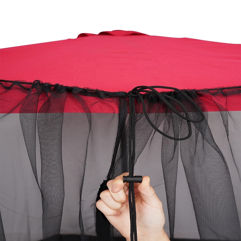 Parasol Mosquito Net Bug Screen Patio Mesh Screen Netting for Patio Table Umbrellas