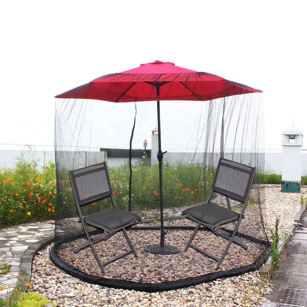 Parasol Mosquito Net Bug Screen Patio Mesh Screen Netting for Patio Table Umbrellas