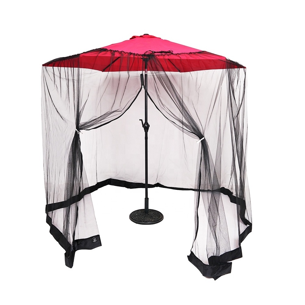 Parasol Mosquito Net Bug Screen Patio Mesh Screen Netting for Patio Table Umbrellas