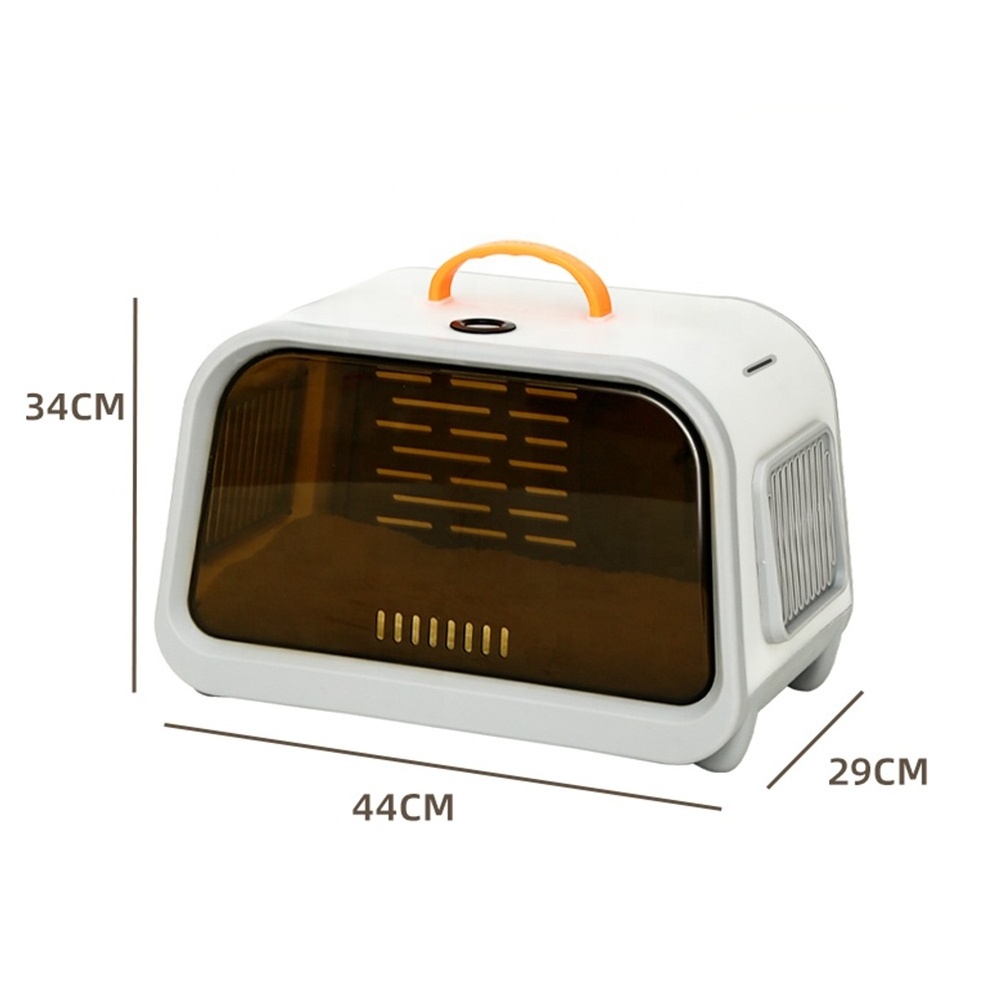 Plastic Cat Carrier Hard Outdoor Space Capsule Sided Door Cat Carrier