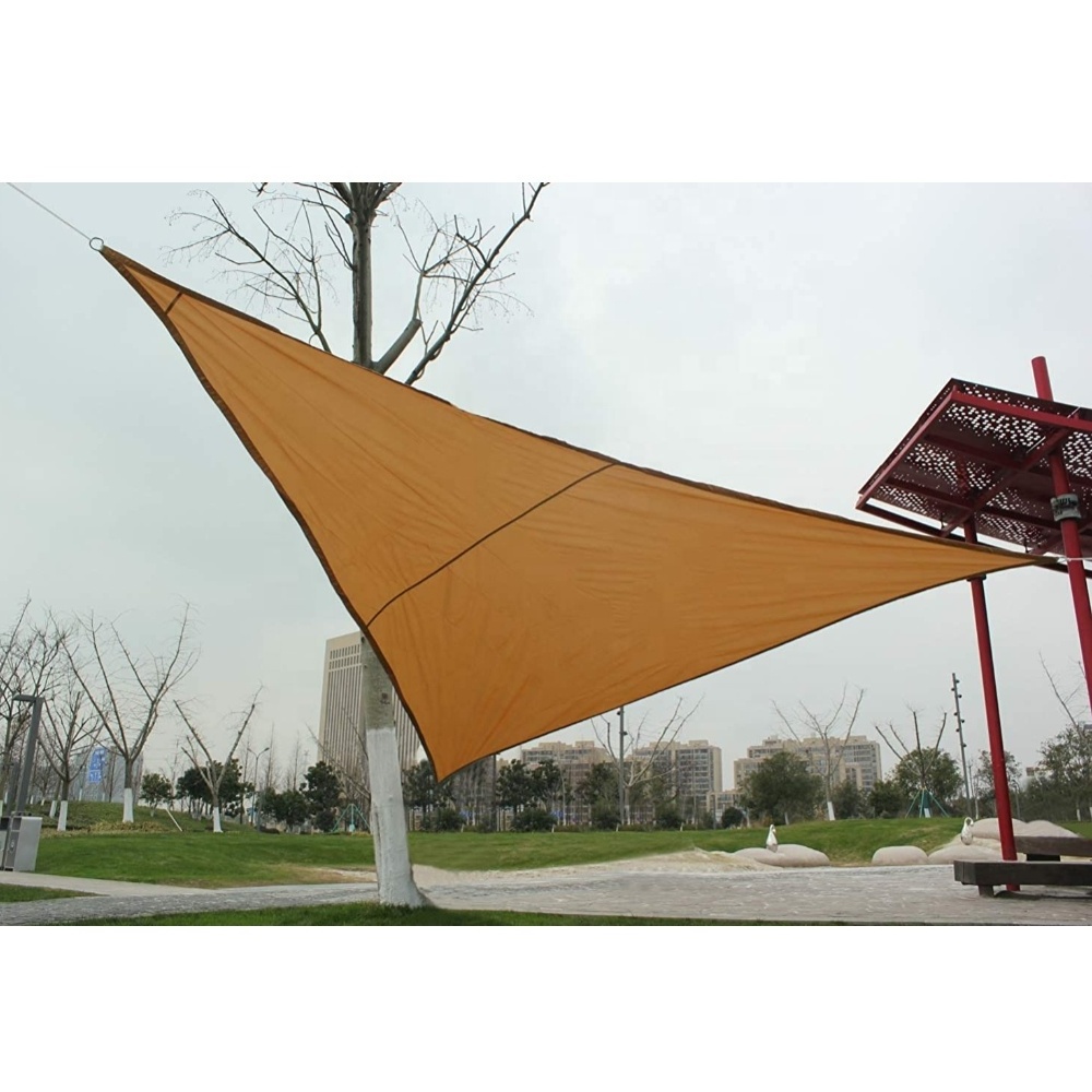 Hot Sale Sun Shade Sail Waterproof Outdoor Triangle Anti UV Cover for Backyard Pool, Waterproof Malla Sombra Sun Sail Canopy