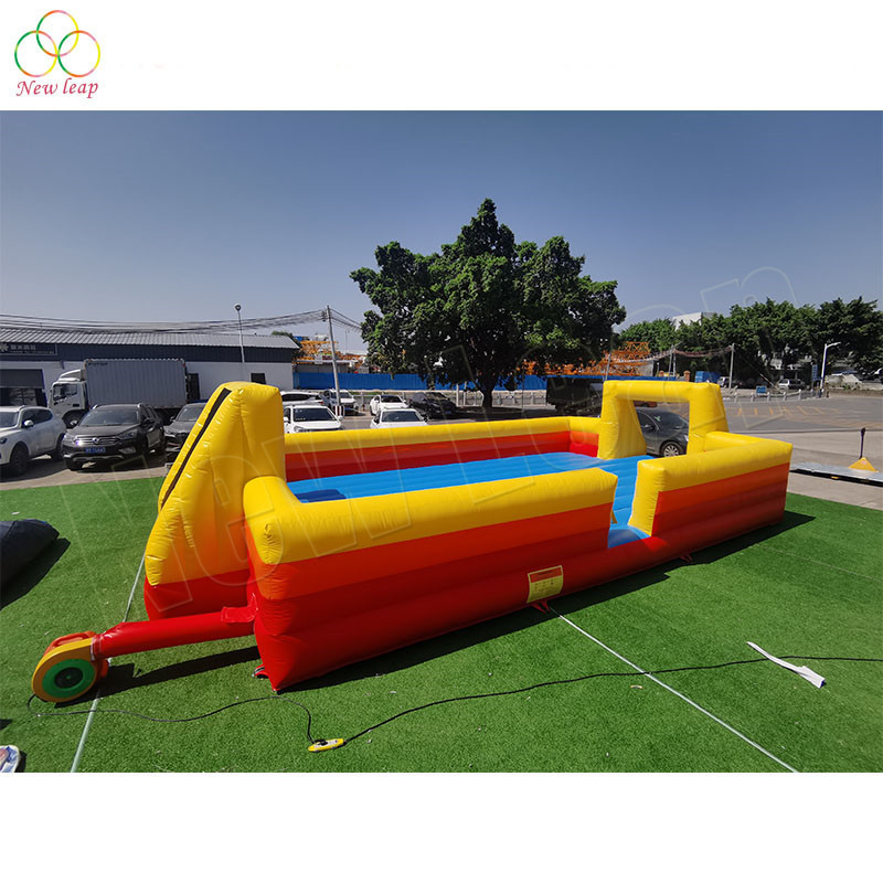 inflatable soapy sport area water football soccer field