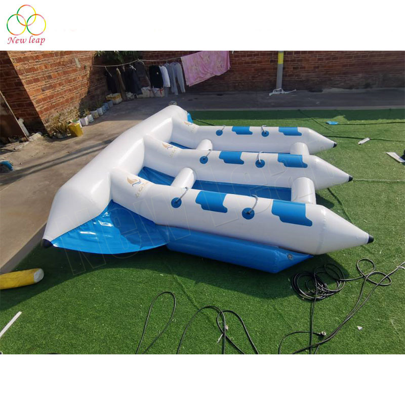 0.9mm PVC inflatable banana 6 people inflatable flyfish boat