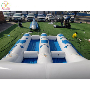 customized inflatable air fly fish bumper boat for 6 persons