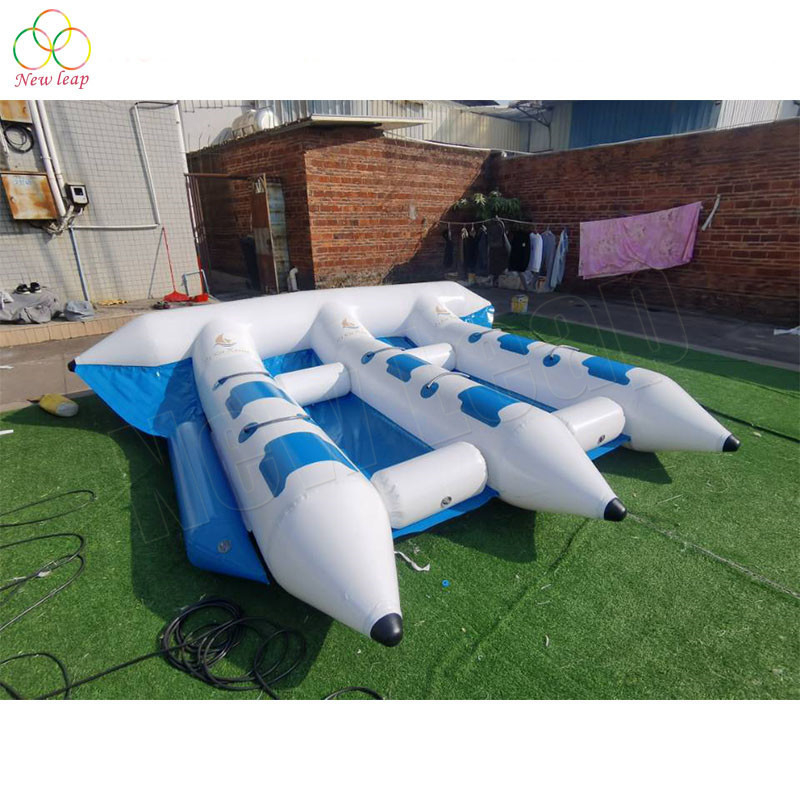 customized inflatable air fly fish bumper boat for 6 persons