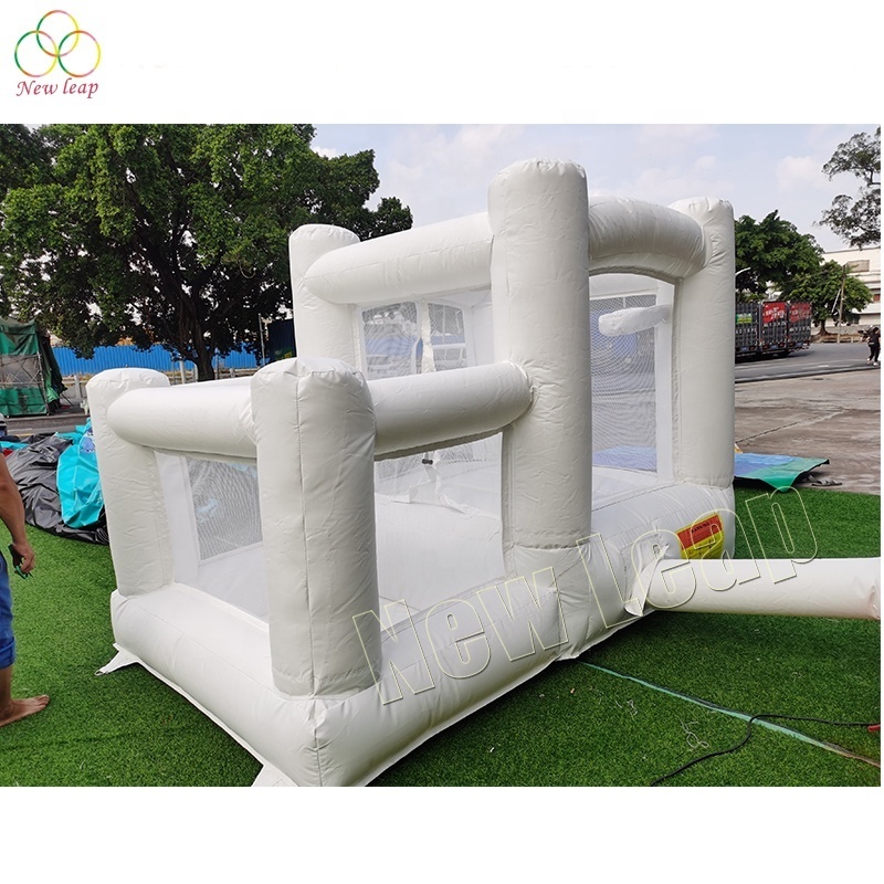 Pure White Mini  White Wedding Bounce Castle with Ball Pit Inflatable White Jumping Castle Ball Pool for kids