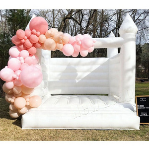 4x4m commercial grade balloon wedding white bounce house wedding decoration jumping castle white bouncer factory