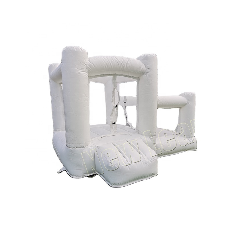 Pure White Mini  White Wedding Bounce Castle with Ball Pit Inflatable White Jumping Castle Ball Pool for kids