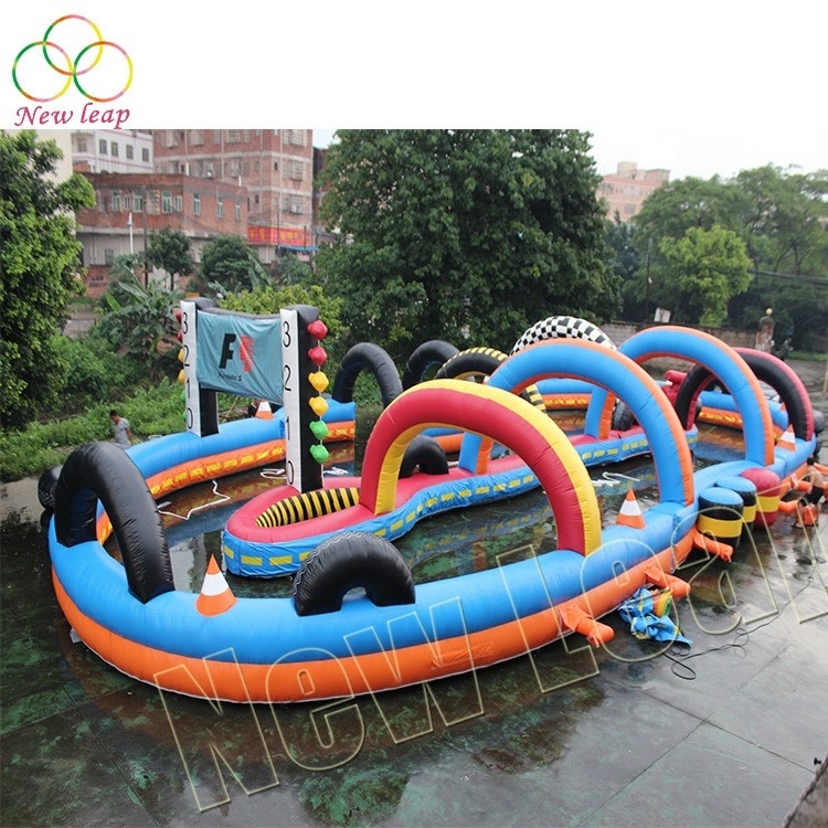 Outdoor inflatable race track for sale go karts race track sport game