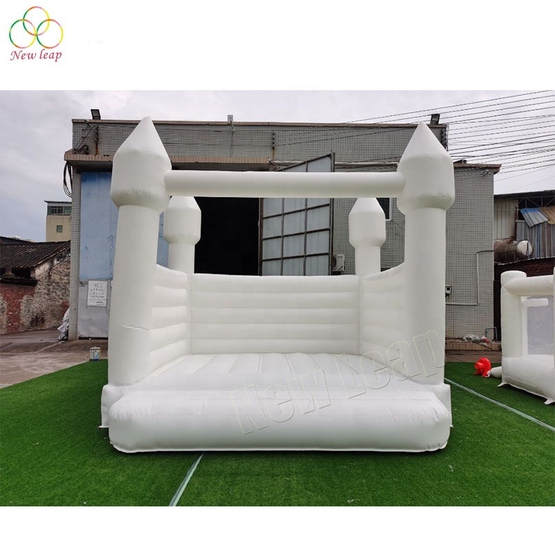 4x4m commercial grade balloon wedding white bounce house wedding decoration jumping castle white bouncer factory