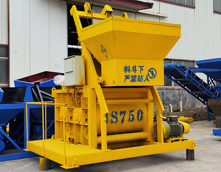 JS750 Twin Shaft Mix 750 liter Concrete Mixer Machine China Manufacturers