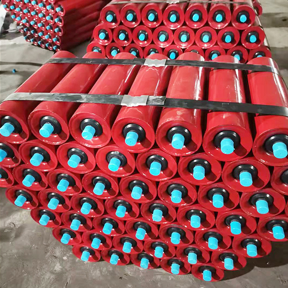 High Quality Quarry Gravity Conveyor Belt Concrete Rollers Idler Conveyor Roller Parts For Cement Plant