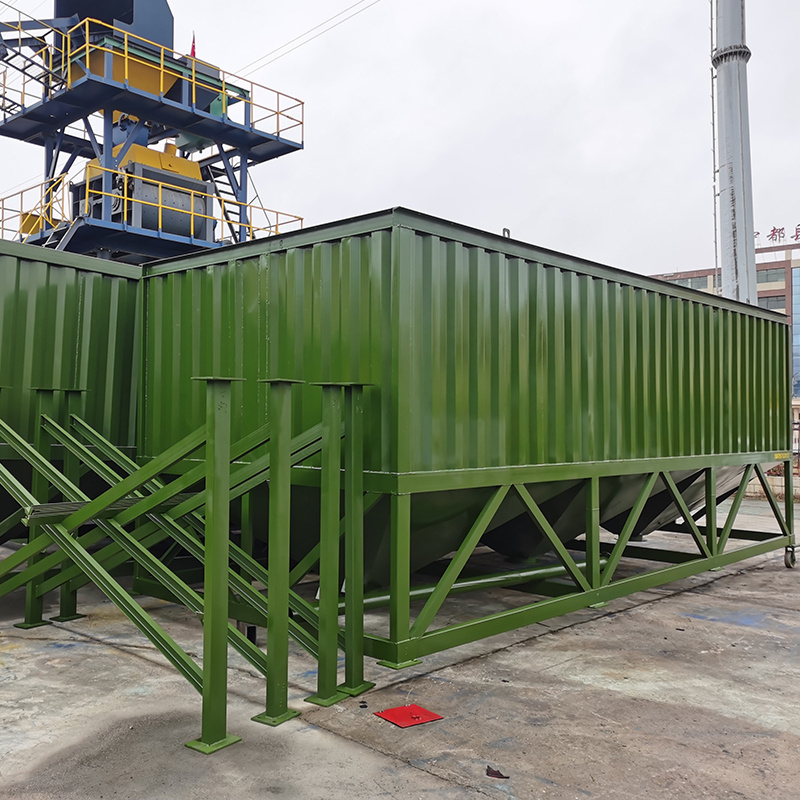 Portable Square Cement Silo Stackable Tank Cement Silo 30t 50t 60t 80t 100t 200t Horizontal Cement Silo