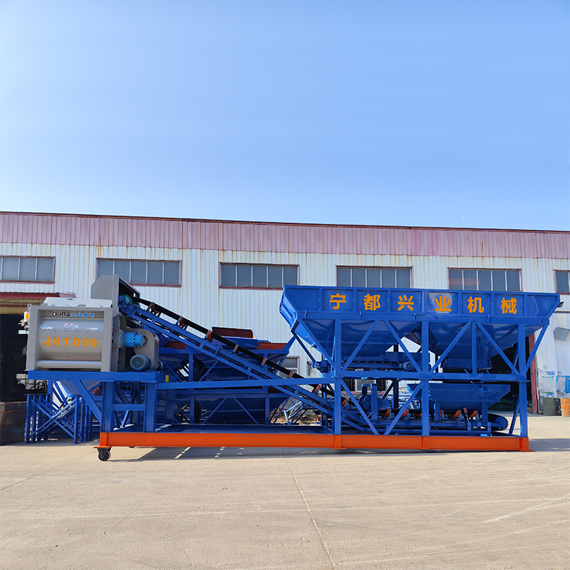 60m3 Portable Automatic Control Ready Mix Plant  Mobile Concrete Batching Plant Price for Sale