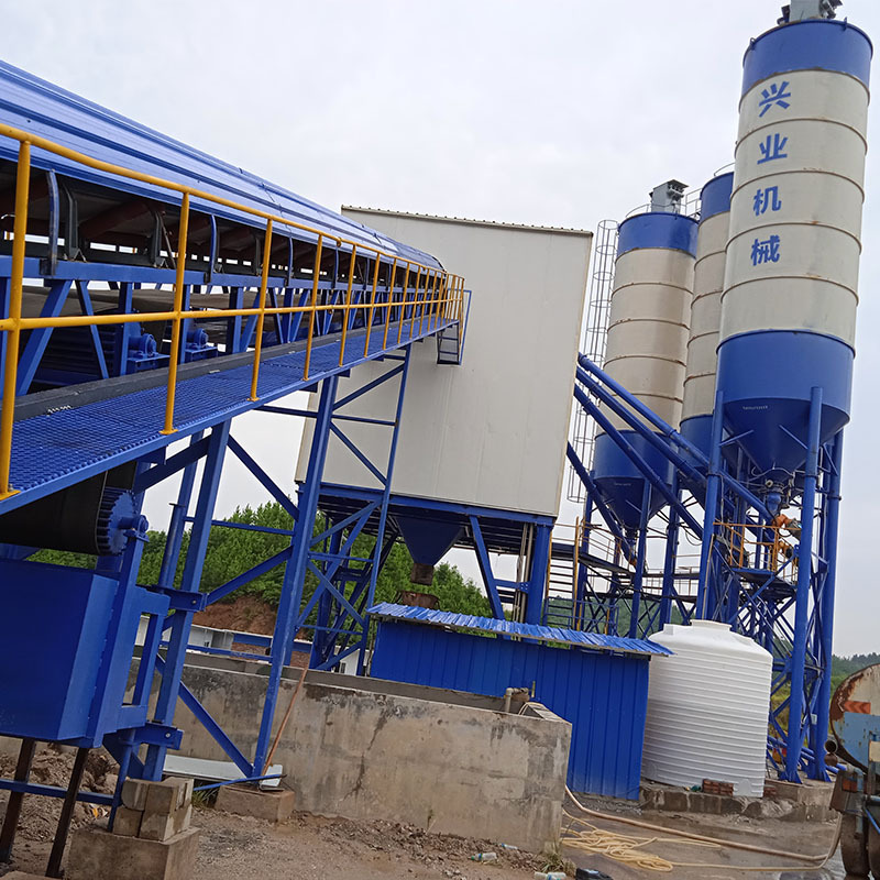 90 m3/h Twin Shafts Mixer Automatic Control System Cement Silo Batching Machine Concrete Batching Plant for Sale