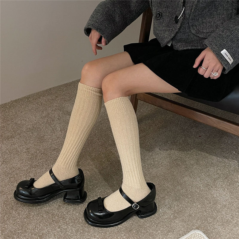 Wholesale winter thick thermal fiber womens Scrunch wool socks men cashmere Knee High Slouch socks