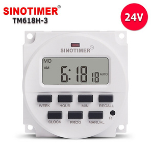 7 Days Daily Programmable Digital Electronic DC 24V Automatic Gate Timer Switch