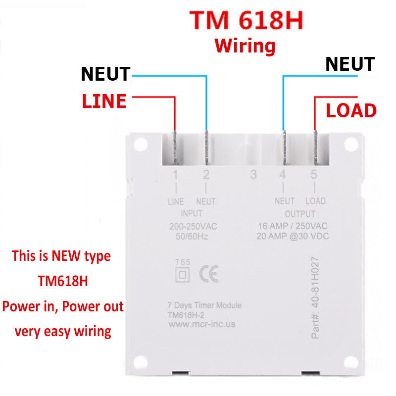 7 Days Daily Programmable Digital Electronic DC 24V Automatic Gate Timer Switch