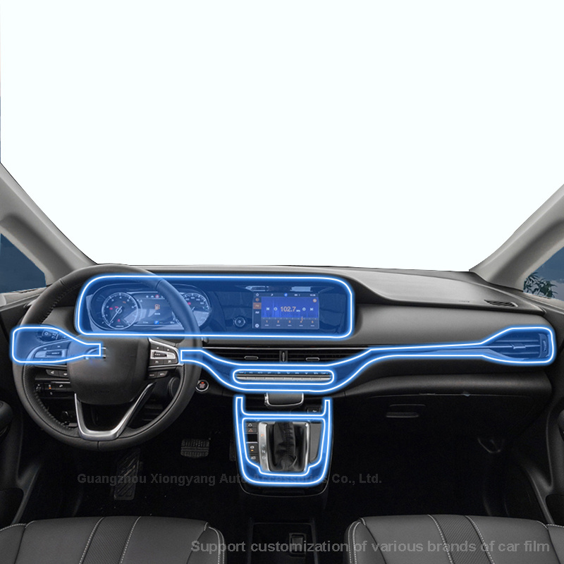 For Trumpchi GN6 (2023) Car Interior Center Console Transparent TPU Protective Film Anti-scratch Repair Sticker