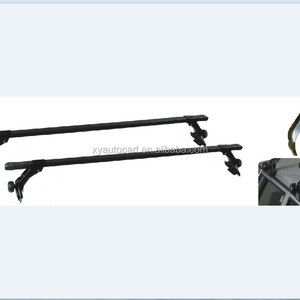 Removable luggage rack 120CM steel bar universal car roof top rack fit for rain gutter