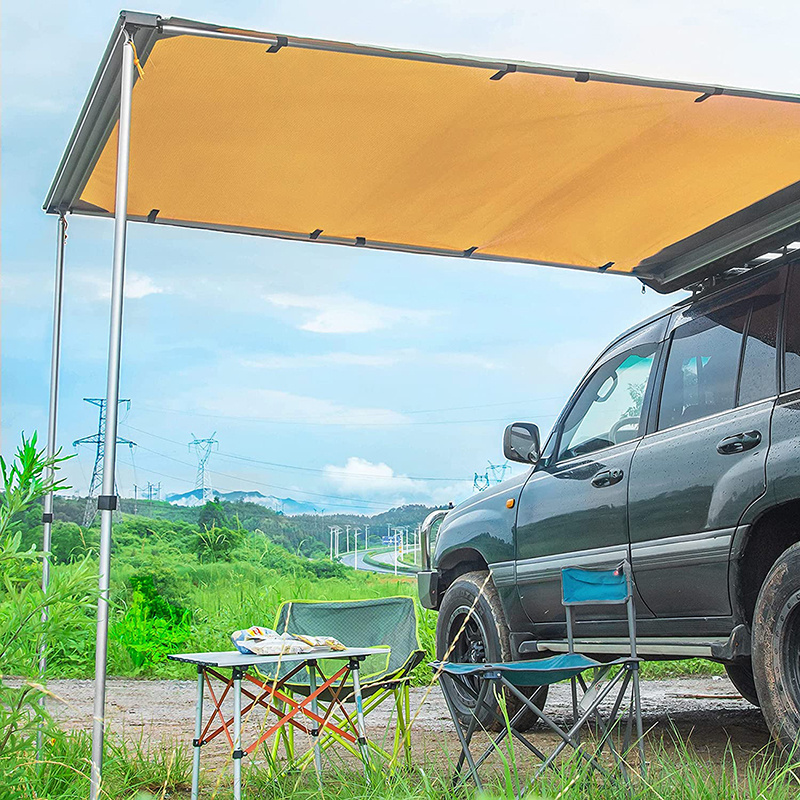 600D Oxford SUV Top Roof Tent Flat Waterproof Travelling Outdoor Camping Retractable Car Roof Side Awning For Sun Shelter