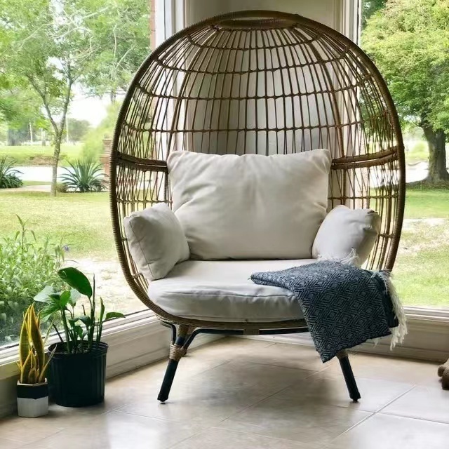 XY Best Wholesale Rattan Wicker Egg Pod Chair for Gardens Home Furniture