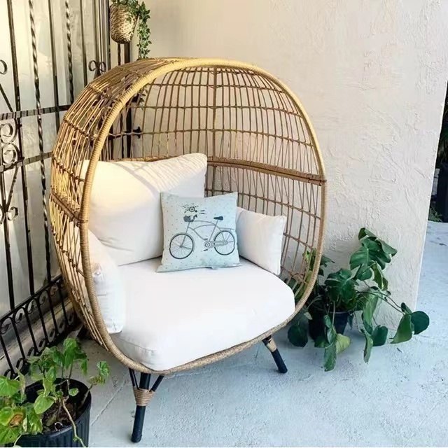 XY Best Wholesale Rattan Wicker Egg Pod Chair for Gardens Home Furniture