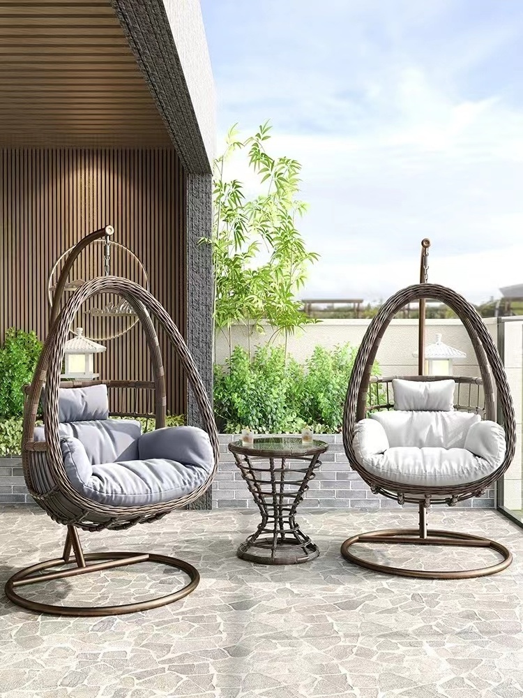 XY Best Detachable Folding Single Adult Rattan Swing Chair for Outdoor Garden Patio Outdoor Furniture China