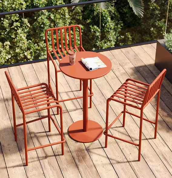 Modern Metal Outdoor Restaurant Garden Tables and Chairs Furniture For Restaurant Table and Chairs