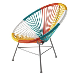 Leisure style patio chair used antique cane rattan patio furniture acapulco chair rattan egg chair outdoor restaurant furniture