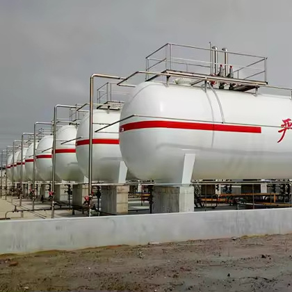 Large 5000 liters 10000 liters lpg propane gas tank for sale