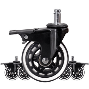 Rollerblade Office Chair Caster Wheels (Set of 5) Protect All Floors Heavy Duty Rollerblade Caster