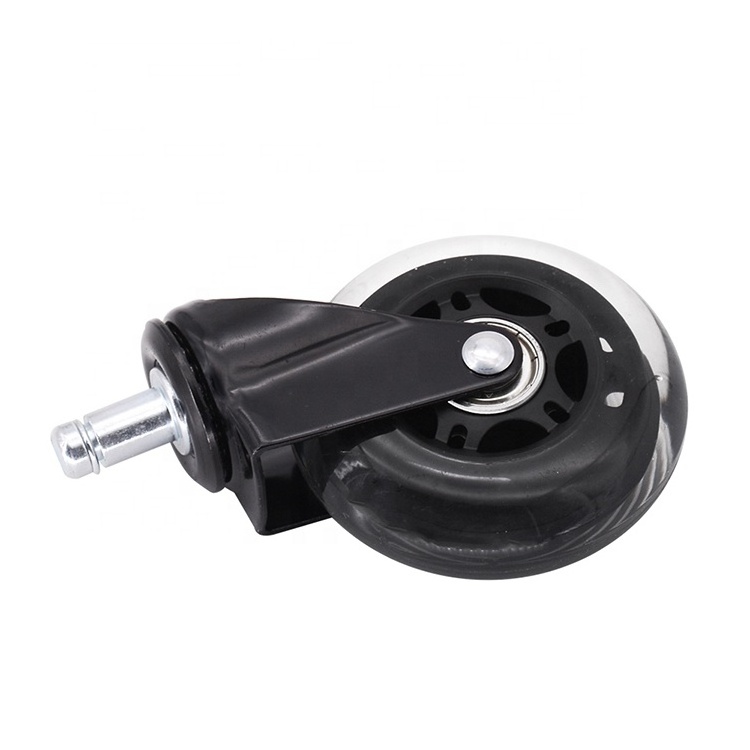 3 inch / 75 mm Removeable Cool Rollerblade Style Office Chair Caster Wheels