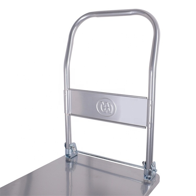 Market cart Hand cart foldable stainless steel Platform Trolley