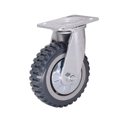 Heavy Duty 4/5/6/8 Inch PVC Swivel Caster Wheel Industrial Castor for Factory Industry Hand Cart Trolley Wheel