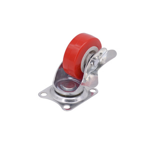 Industrial Caster Light Duty 2" 2.5" Inch  fixed Swivel Caster PVC  Wheel Caster With Brake for Trolleys