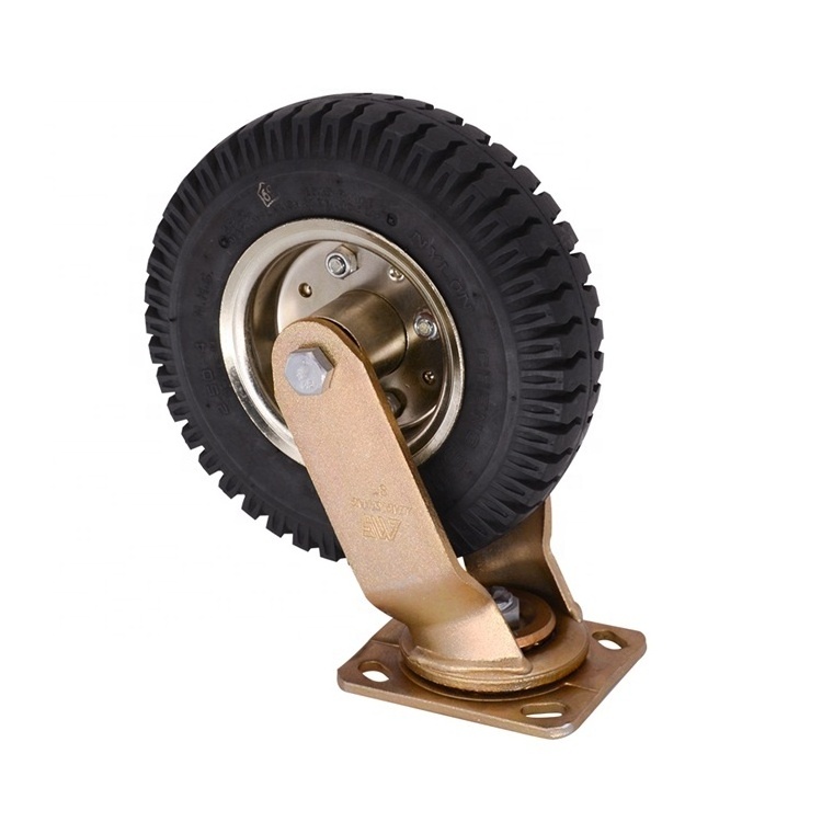 High Quality 8 Inch Industrial Heavy Duty Rubber Tire  ChengShin Pneumatic Swivel Caster Wheel