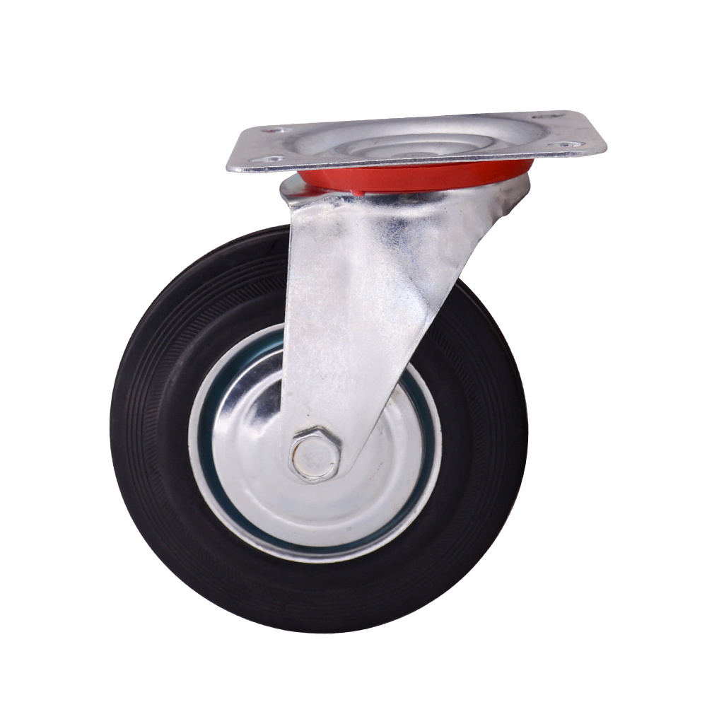 75mm 100mm 125mm  industrial  Swivel Casters 4 Inch  Rubber Wheels