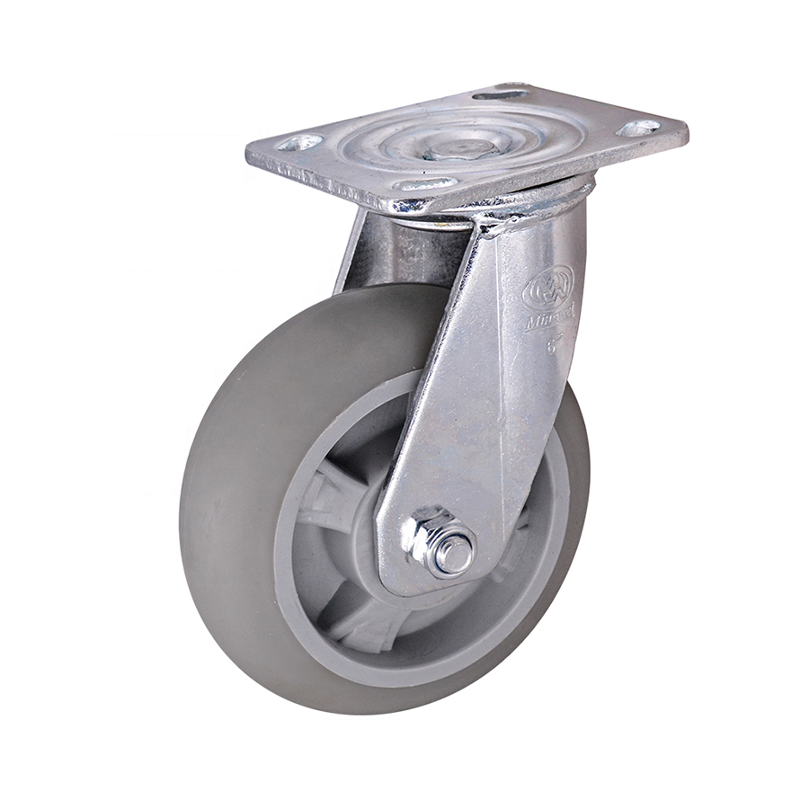 Swivel 6  Inch Industrial Caster Heavy Duty Hand Truck TPR  Caster Trolley Wheel Caster