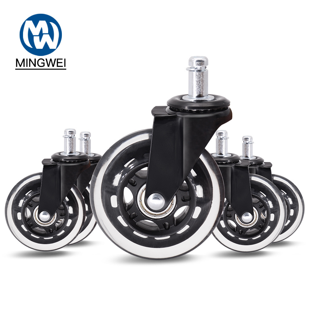 Office Chair Caster Wheels Replacement Best Black 3 Inch Chair Wheels