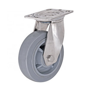 6-Inch Heavy Duty Industrial TPR Caster Wheel Durable Industrial Casters